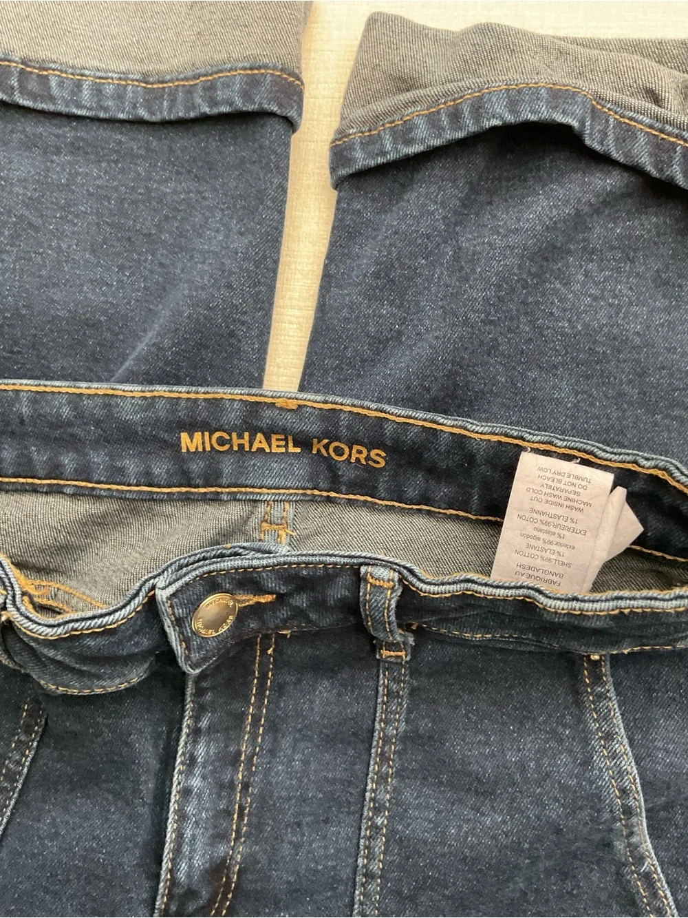 Michael Kors Dark Wash Denim Women’s Jeans - Picture 6 of 8
